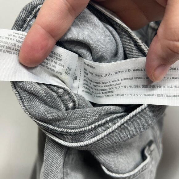 Abercrombie & Fitch Ultra High Rise Ankle Straight Jeans 28 Gray Cotton Blend - Picture 4 of 9